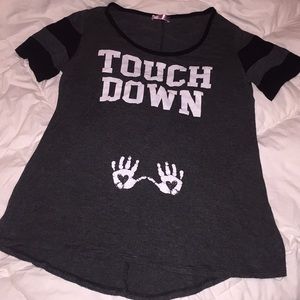 Grey & black maternity shirt